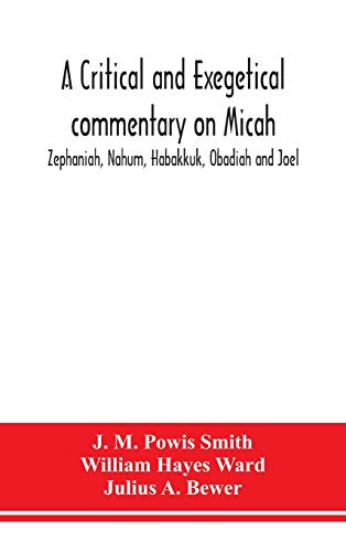 Stock image for A Critical And Exegetical Commentary On Micah, Zephaniah, Nahum, Habakkuk, Obadiah And Joel for sale by GreatBookPrices