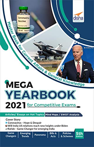 Stock image for The Mega Yearbook 2021 for Competitive Exams - 6th Edition for sale by Mispah books