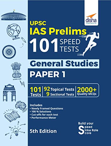 Stock image for UPSC IAS Prelims 101 Speed Tests for General Studies Paper 1 - 5th Edition for sale by dsmbooks