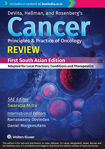 Stock image for DEVITA HELLMAN AND ROSENBERGS CANCER PRICIPLES AND PRACTICE OF ONCOLOGY REVIEW ADAPTED FOR LOCAL PRACTICES CONDITIONS AND THERAPEUTICS WITH ACCESS CODE 4ED (SAE) (PB 2022) for sale by Kanic Books