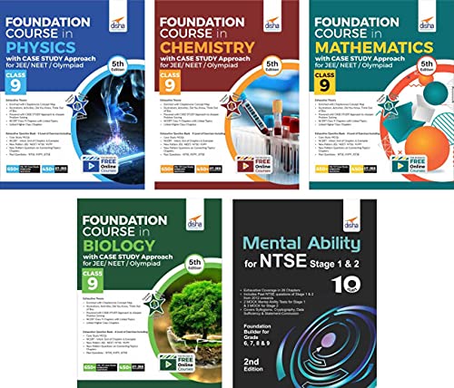 9789390711154: Foundation Course with Case Study Approach in Physics, Chemistry, Mathematics, Biology & Mental Ability for JEE/ NEET/ Olympiad Class 9 - 5th Edition