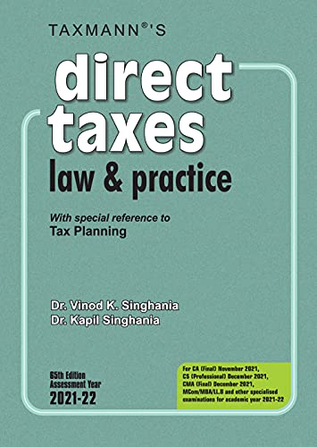 Stock image for Direct Taxes Law & Practice, 65th Edition for sale by Books in my Basket