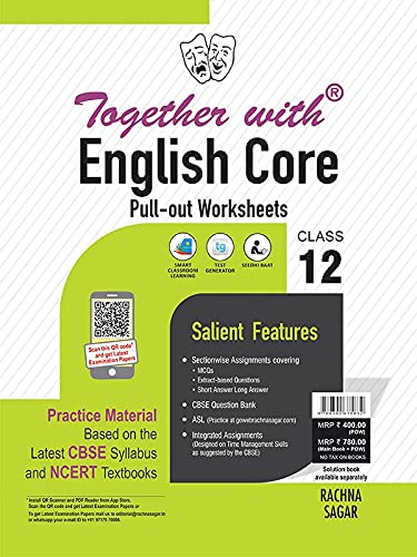 Stock image for Together with English Core Pullout Worksheets Practice Material for Class 12 (New Edition 2021-2022) for sale by dsmbooks