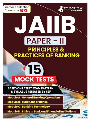 Stock image for Principles and Practices of Banking for JAIIB Exam 2021 (Paper 1) Preparation Kit for JAIIB 5 Full-length Mock Tests By EduGorilla for sale by Books Unplugged