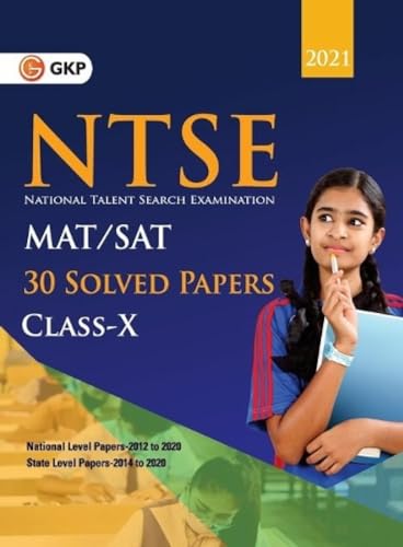Imagen de archivo de NTSE 2020-21 : Class 10th (MAT + SAT) - 30 Solved Papers a la venta por Books Puddle