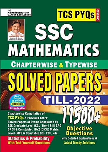 Immagine dell'editore per Kiran SSC Mathematics Chapterwise and Typewise Solved Papers 1999 Till Date 11000+ Objective Questions(English Medium)(3458) venduto da Books Puddle