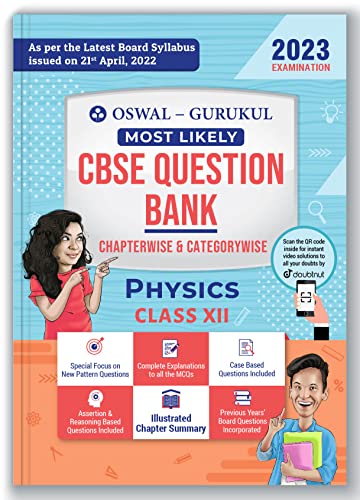 Immagine dell'editore per Oswal - Gurukul Physics Most Likely CBSE Question Bank for Class 12 Exam 2023 - Chapterwise & Categorywise, New Paper Pattern (MCQs, Case, Assertion & Reasoning Based, Previous Years' Board Qs) venduto da Books Puddle