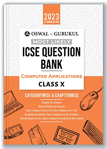 Immagine dell'editore per Oswal - Gurukul Computer Applications Most Likely Question Bank For ICSE Class 10 (2023 Exam) - Categorywise & Chapterwise Topics, Latest Syllabus Pattern and Solved Papers venduto da Books Puddle