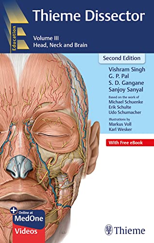 Stock image for THIEME DISSECTOR HEAD NECK AND BRAIN VOLUME III WITH ACCESS CODE 2ED (PB 2023) (eng) for sale by Brook Bookstore