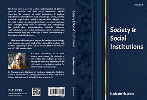 Imagen de archivo de Society & Social Institutions a la venta por GreatBookPrices