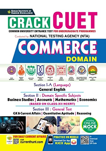 Stock image for Crack CUET Commerce Domain (English Medium)(3660) for sale by Books Puddle