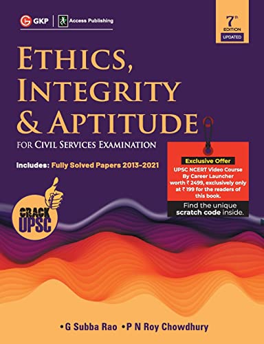 Stock image for Ethics Integrity and Aptitude (For Civil Services Examination) 7ed for sale by Books Puddle