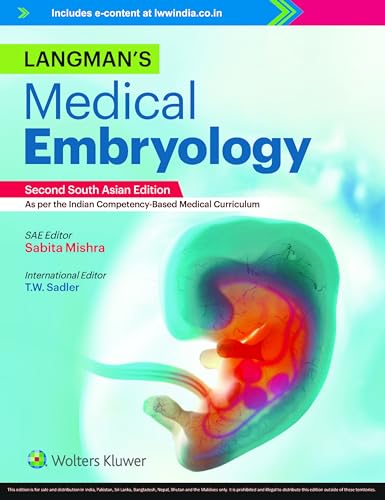 Stock image for Langman?s Medical Embryology, 2nd SAE, As per the Indian Competency-Based Medical Curriculum for sale by Books Puddle