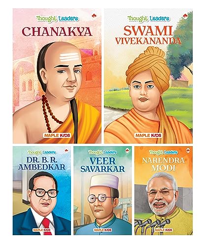 Stock image for Story Books for Kids (Set of 5 Books) (Illustrated) - Thought Leaders - Biographies for Children - 3 Years to 10 Years Old - Narendra Modi, Ambedkar, Chanakya, Swami Vivekananda, Veer Savarkar for sale by Books Puddle