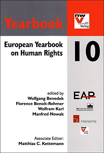 Beispielbild fr European Yearbook on Human Rights 10 zum Verkauf von Kennys Bookshop and Art Galleries Ltd.