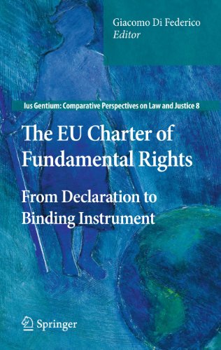 Beispielbild fr The EU Charter of Fundamental Rights: From Declaration to Binding Instrument (Ius Gentium: Comparative Perspectives on Law and Justice, 8, Band 8) [Hardcover] Di Federico, Giacomo zum Verkauf von SpringBooks