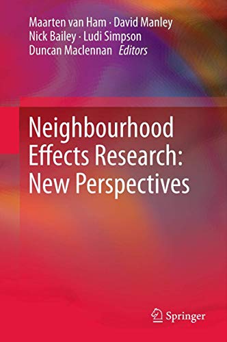 Stock image for Neighbourhood Effects Research: New Perspectives for sale by Westland Books