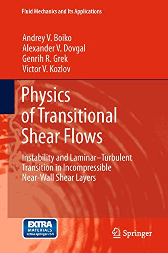 9789400724976: Physics of Transitional Shear Flows: Instability and Laminar–Turbulent Transition in Incompressible Near-Wall Shear Layers: 98 (Fluid Mechanics and Its Applications, 98)
