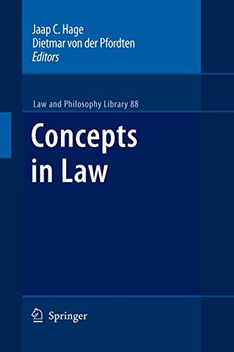 9789400736740: Concepts in Law: 88 (Law and Philosophy Library, 88)