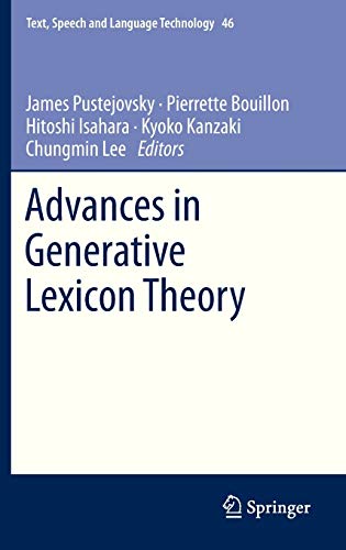 Imagen de archivo de Advances in Generative Lexicon Theory a la venta por Anybook.com