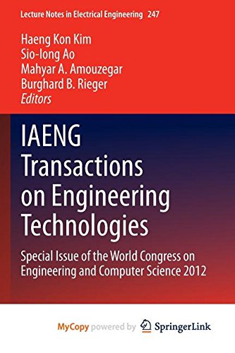 9789400768192: IAENG Transactions on Engineering Technologies: Special Issue of the World Congress on Engineering and Computer Science 2012