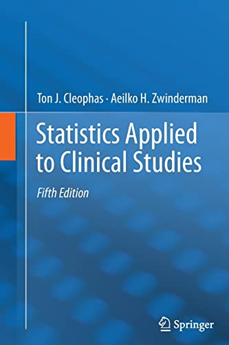 Stock image for Statistics Applied to Clinical Studies for sale by HPB-Red