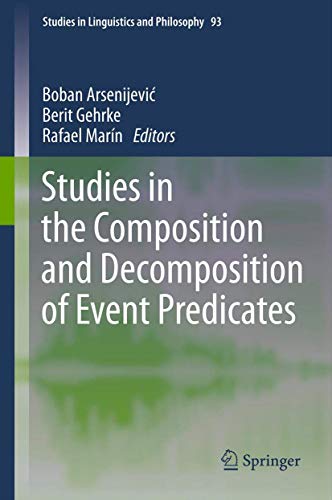 Beispielbild fr Studies in the Composition and Decomposition of Event Predicates zum Verkauf von Revaluation Books