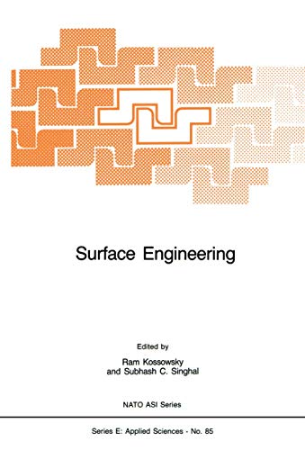 9789400962187: Surface Engineering: Surface Modification of Materials: 85