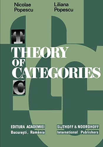 9789400995529: Theory of categories
