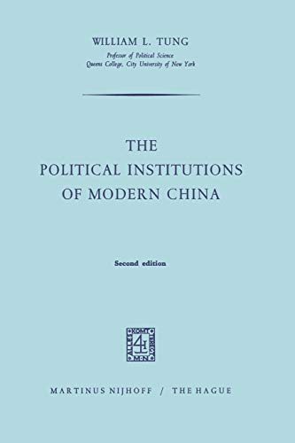 Beispielbild fr The political institutions of modern China. Second edition. zum Verkauf von Antiquariaat Schot