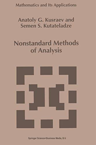 Imagen de archivo de Nonstandard Methods of Analysis (Mathematics and Its Applications) a la venta por Ria Christie Collections