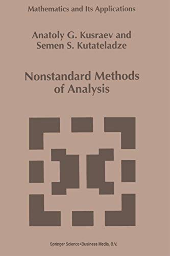 Stock image for Nonstandard Methods of Analysis (Mathematics and Its Applications, 291) for sale by Lucky's Textbooks