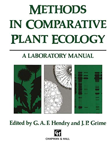 9789401046558: Methods in Comparative Plant Ecology: A laboratory manual