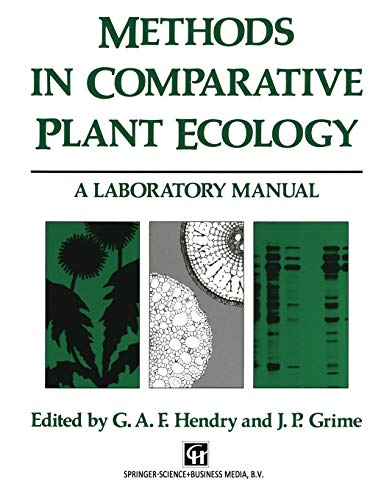 9789401046558: Methods in Comparative Plant Ecology: A laboratory manual