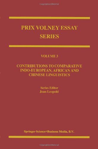 9789401057776: The Prix Volney: Contributions to Comparative Indo-European, African and Chinese Linguistics: Max Muller and Steinthal Volume III (Prix Volney Essay Series)