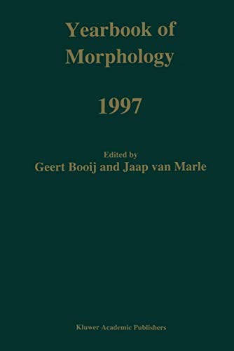9789401060981: Yearbook of Morphology 1997