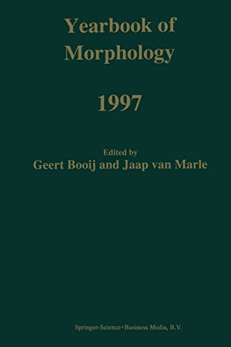 9789401060981: Yearbook of Morphology 1997
