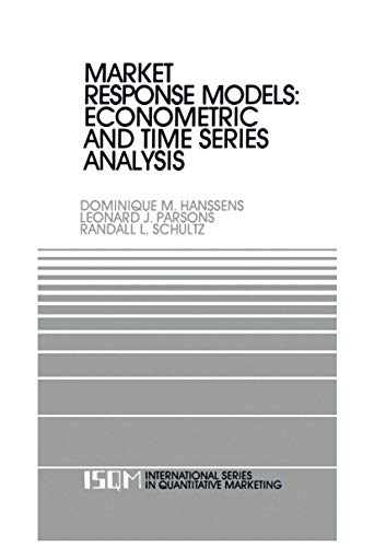 9789401069724: Market Response Models: Econometric and Time Series Analysis