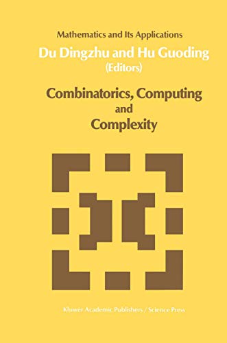 Imagen de archivo de Combinatorics, Computing and Complexity a la venta por Revaluation Books