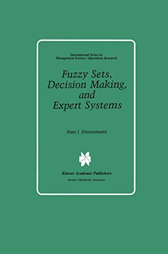 Imagen de archivo de Fuzzy Sets, Decision Making, and Expert Systems a la venta por Revaluation Books