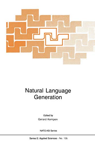 Imagen de archivo de Natural Language Generation: New Results in Artificial Intelligence, Psychology and Linguistics (NATO Science Series E:, 135) a la venta por GF Books, Inc.