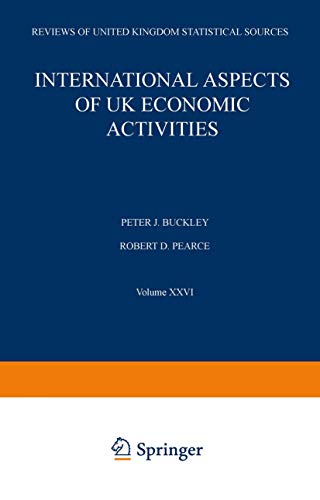 Beispielbild fr International Aspects of U.K. Economic Activities zum Verkauf von Revaluation Books