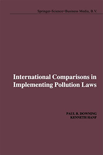 9789401719292: International Comparisons in Implementing Pollution Laws