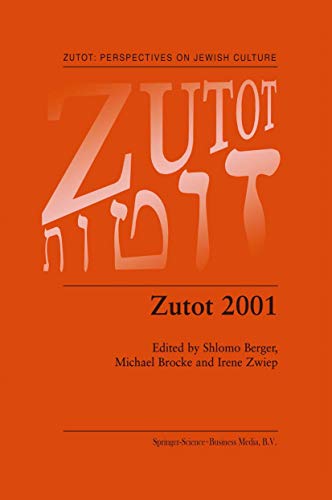 9789401737326: Zutot 2001 (Zutot: Perspectives on Jewish Culture)
