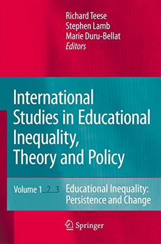 9789402404692: International Studies in Educational Inequality, Theory and Policy