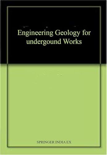 Stock image for Engineering Geology for Underground Works for sale by Mispah books