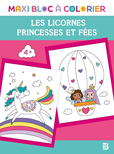 9789403232294: Les licornes, princesses et fes (Maxi bloc  colorier, 1)