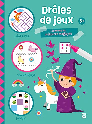 Imagen de archivo de Drôles de jeux : Licornes et créatures magiques (Drôles de jeux (nouvelle collection), 1) [Soft Cover ] a la venta por booksXpress