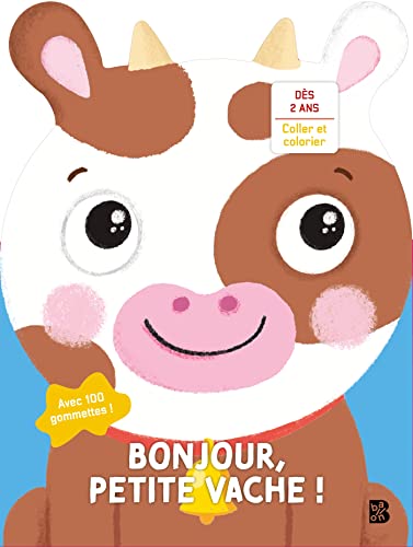 Imagen de archivo de Mes premières gommettes: Vache: Avec 100 gommettes ! (Mes premières gommettes, 1) [Soft Cover ] a la venta por booksXpress