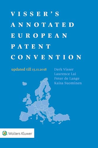 Stock image for Visser's Annotated European Patent Convention 2018 for sale by Revaluation Books
